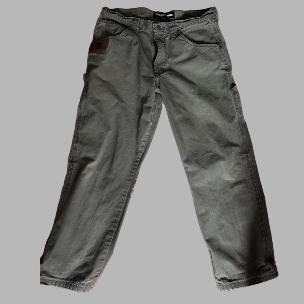 gray wrangler pants